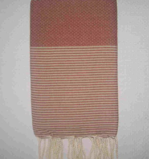 Rouille rayée beige 