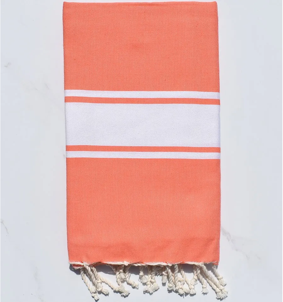 Fouta plate corail