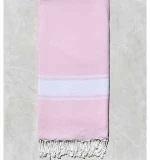JETé rose clair bande blanche 
