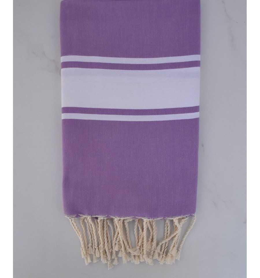 Fouta plate mauve clair