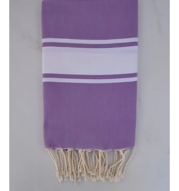 Fouta Plate mauve clair 