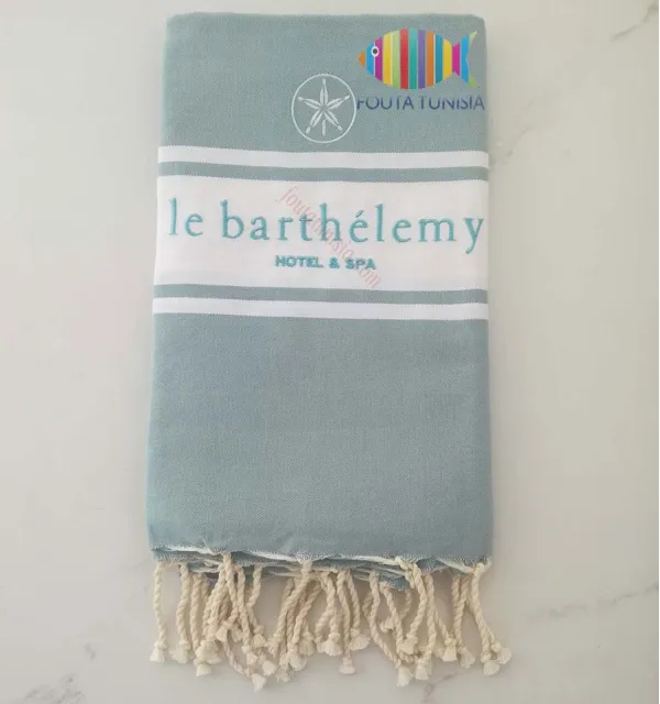 Fouta Brodée hôtel saint barthélemy 