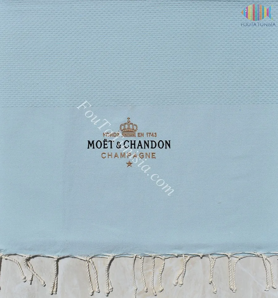 Fouta personnalisée Moët & Chandon Champagne 