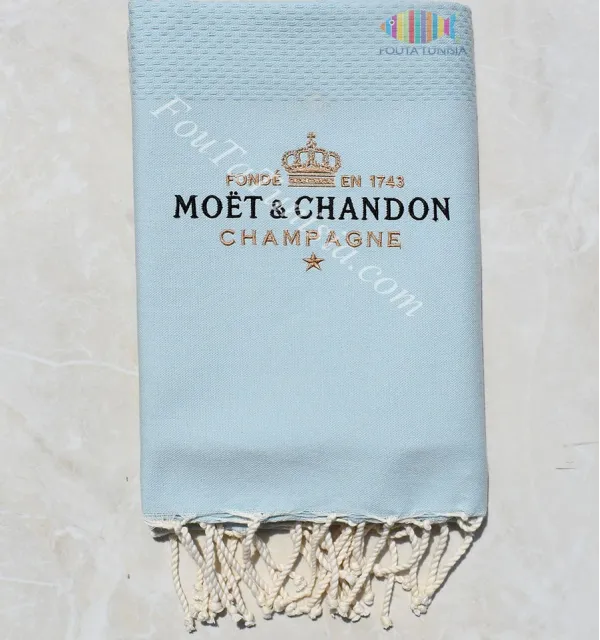 Fouta personnalisée Moët & Chandon Champagne 