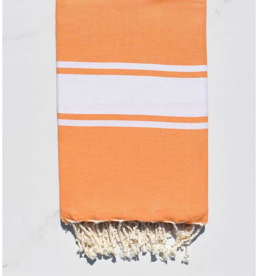Fouta Plate orange clair