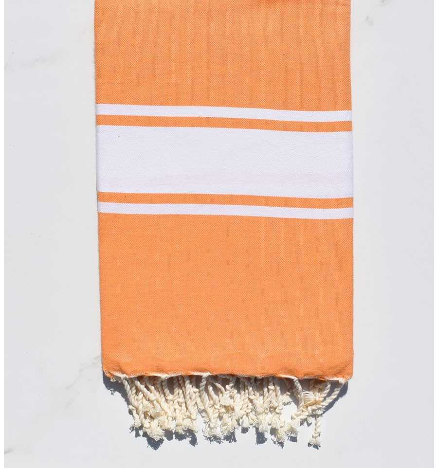 Fouta Plate orange clair