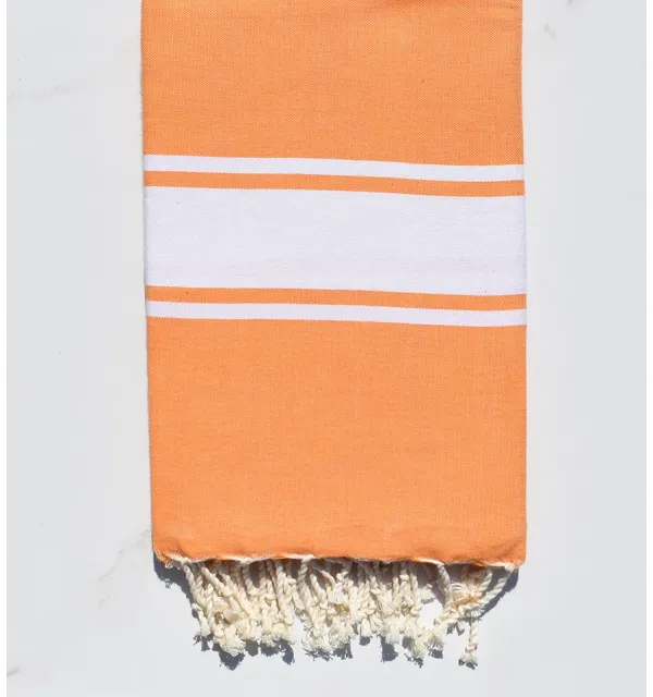 Fouta Plate orange clair 