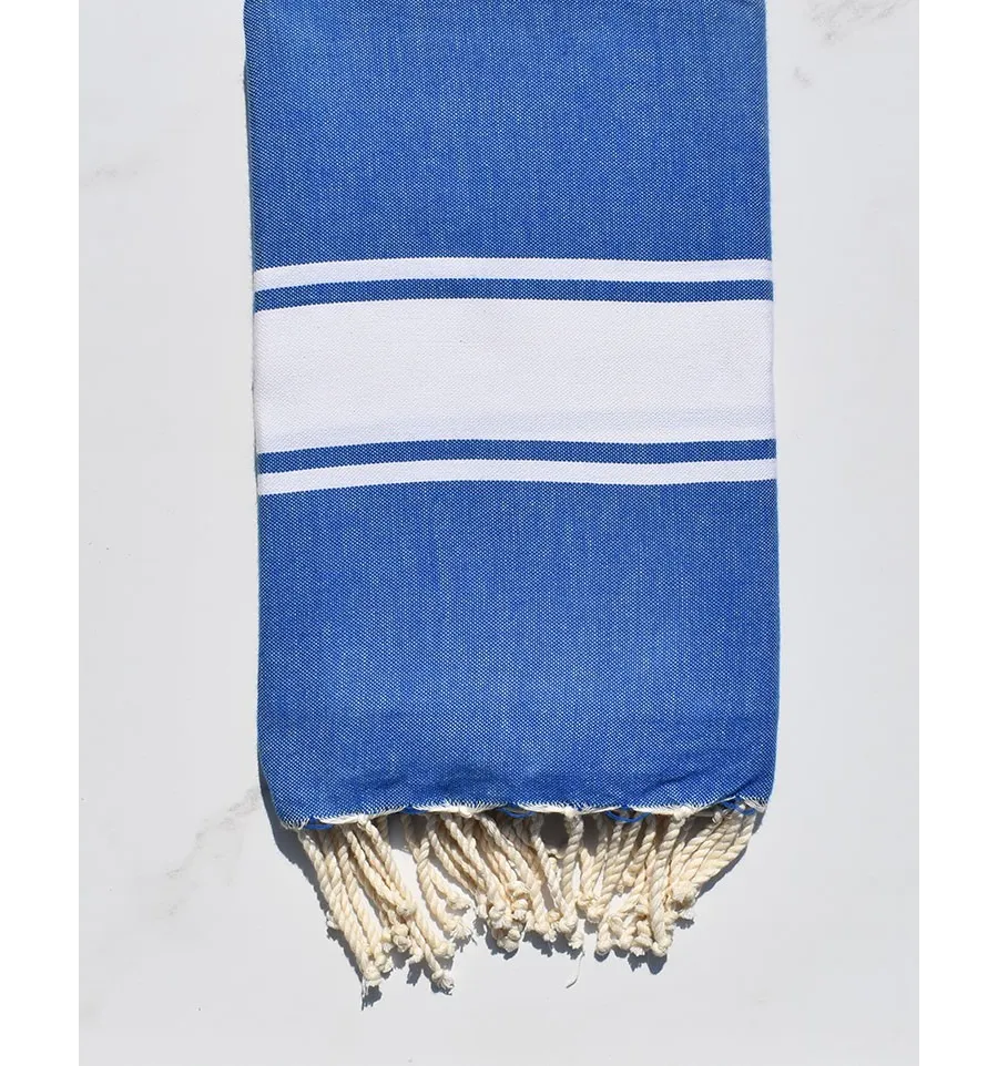 Fouta Plate Lapis lazuli 