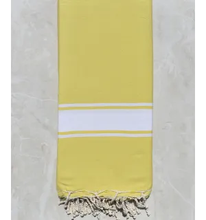 Jeté jaune beurre 2m/2m 