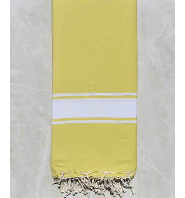 Jeté jaune beurre 2m/2m 