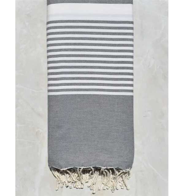 Jeté gris acier 