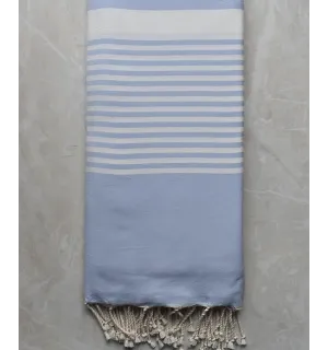 Jeté bleu pale clair 2m/3m 