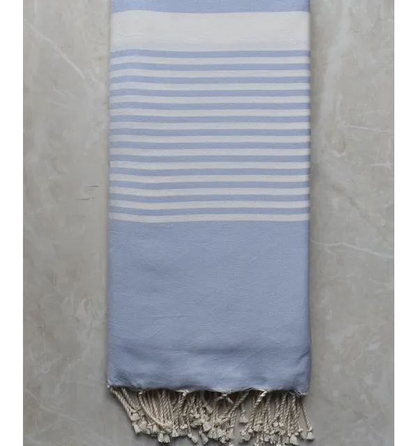 Jeté bleu pale clair 2m/3m 
