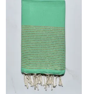 Fouta lurex vert smaragdin 