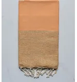 Fouta lurex jaune aurore