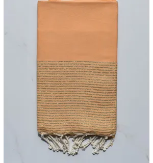 Fouta lurex jaune aurore 