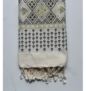 Fouta khlela bleu marine 