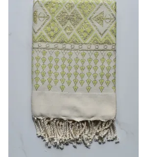 Fouta khlela vert clair 