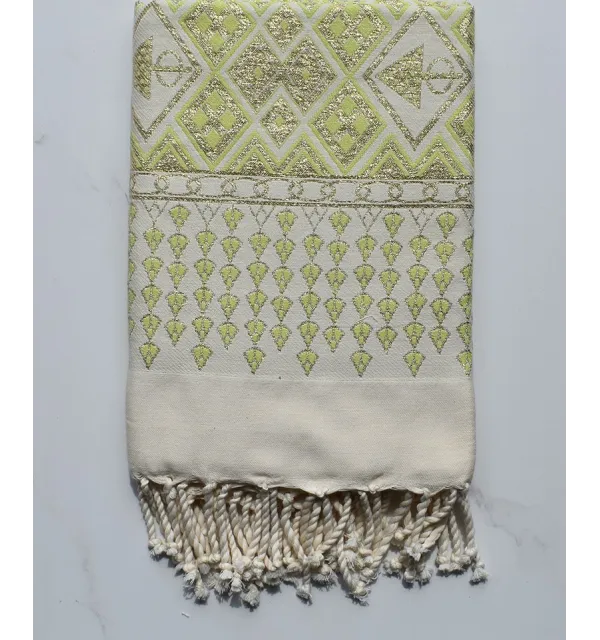 Fouta khlela vert clair 