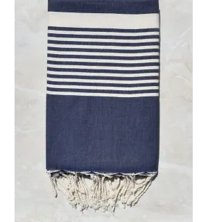 Jeté bleu jean foncé 1.5m*2.4m