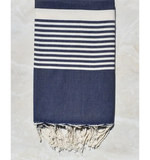 Jeté bleu jean foncé 1.5m*2.4m 