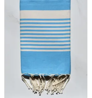 Fouta arthur bleu céléste 