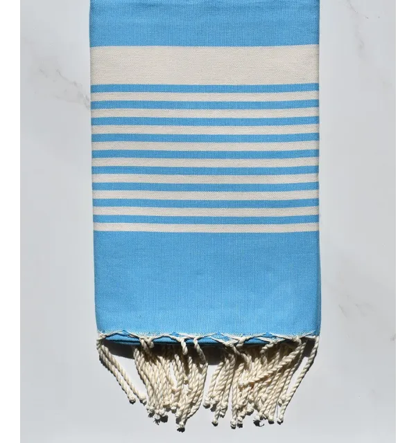 Fouta arthur bleu céléste 