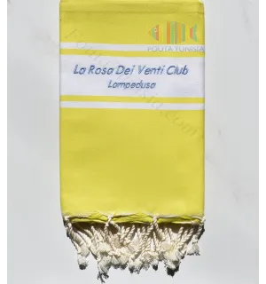 Fouta broderie La Rosa Dei Venti Club LAMPEDUSA