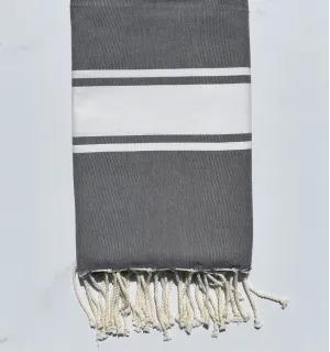 Fouta Plate gris taupe 