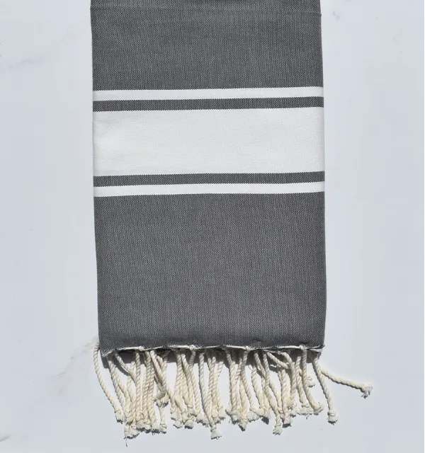 Fouta Plate gris taupe 