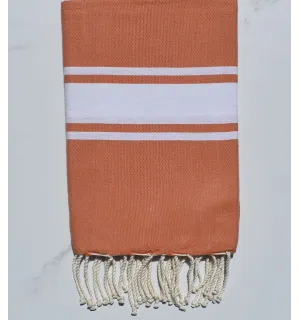 fouta plate tangerine 