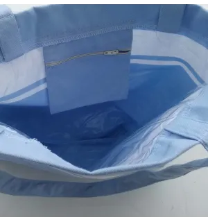 Sac de plage fouta bleu ciel  2