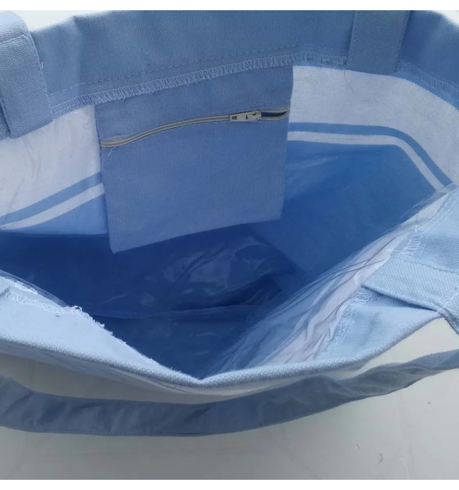 Sac de plage fouta bleu ciel 