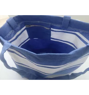 Sac de plage fouta bleu bleuet 2