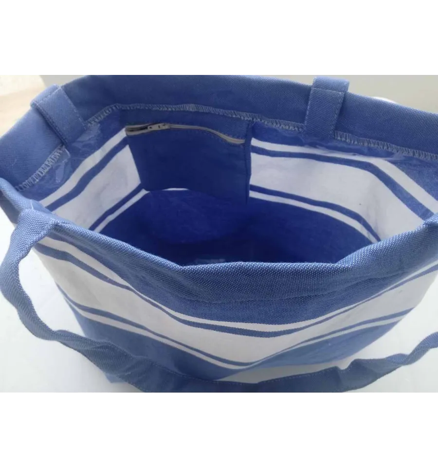 Sac de plage fouta bleu bleuet 