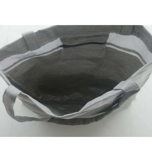 Sac de plage fouta gris souris 