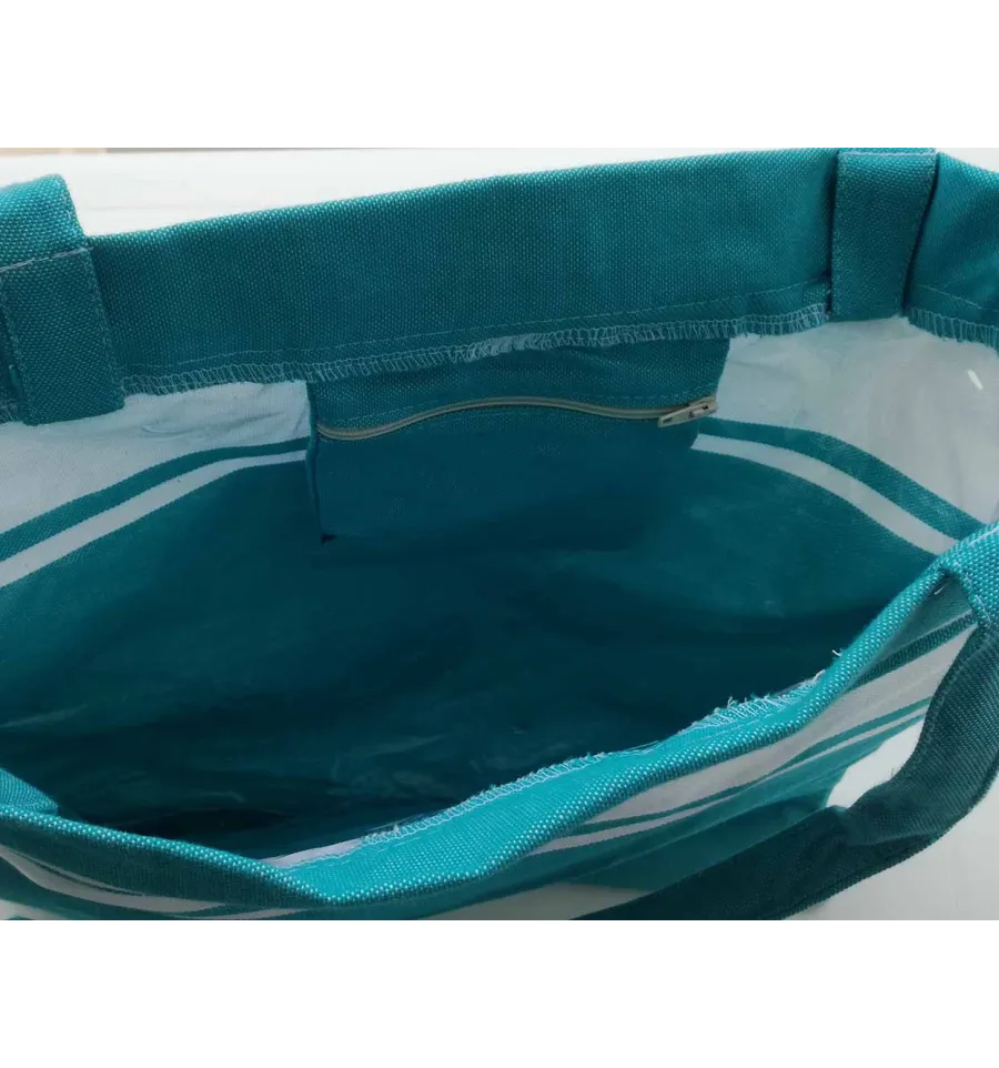 Sac de plage fouta bleu céleste 