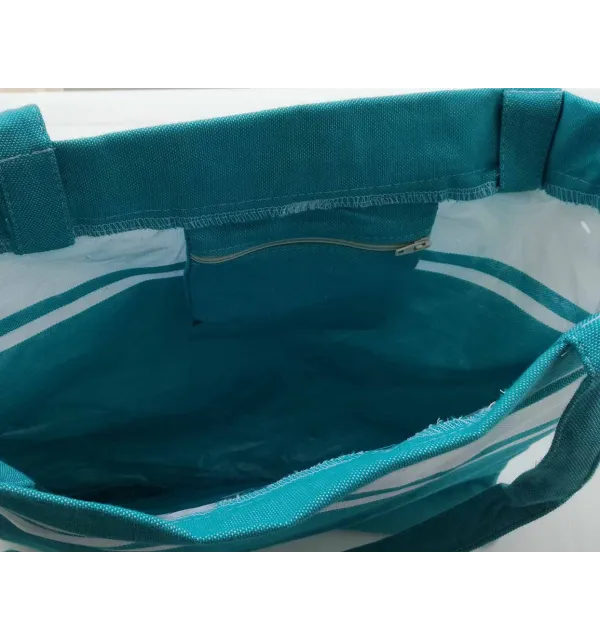 Sac de plage fouta bleu céleste 