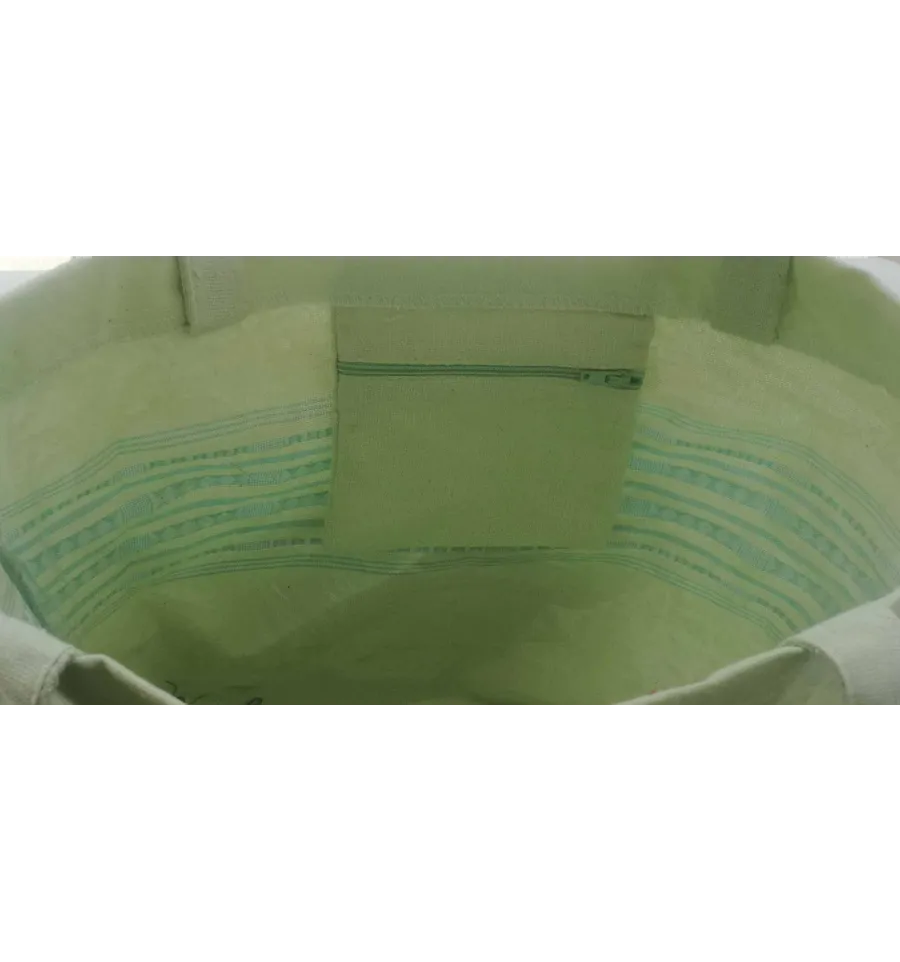 Sac de plage thalasso fouta vert pistache clair 