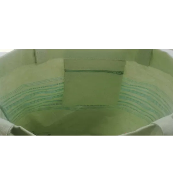 Sac de plage thalasso fouta vert pistache clair 