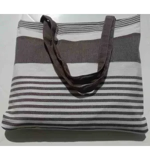 Sac de plage fouta arthur marron foncé 