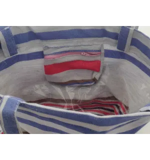 Sac de plage fouta 5 couleurs rose, bleu jean,gris clair, bleu et bistre 2