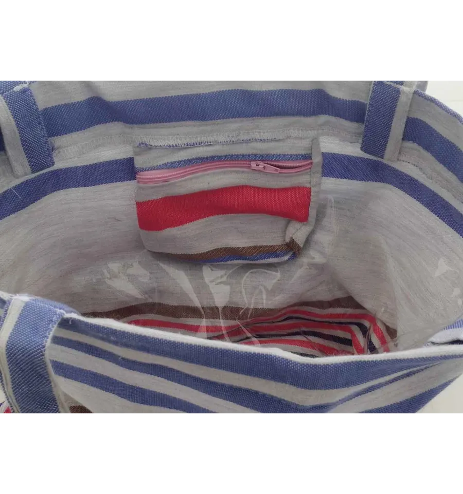 Sac de plage fouta 5 couleurs rose, bleu jean,gris clair, bleu et bistre 