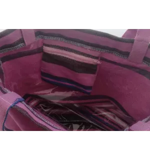 Sac de plage fouta orchidée, bleu,... 2
