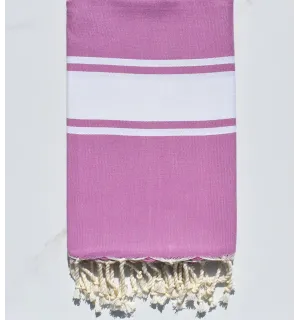 Fouta Plate parme 