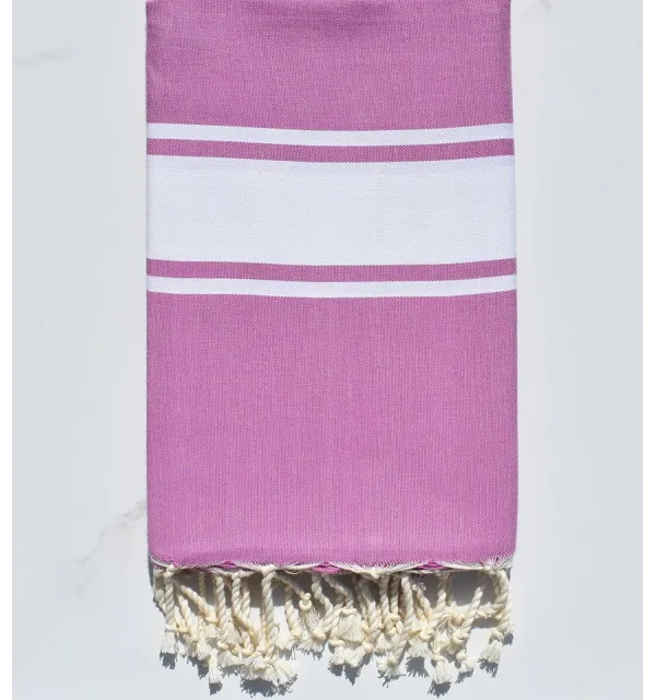 Fouta Plate parme 