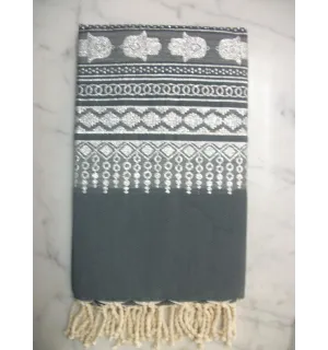 FOUTA KHOMSA Bleu de Prusse 