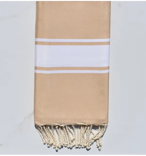 Fouta Plate beige sable 