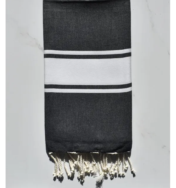 Fouta Plate Gris anthracite 