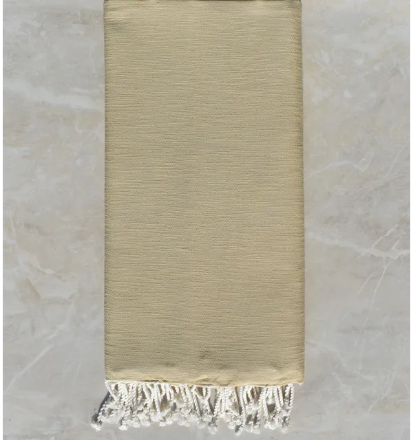 Jeté flammé beige 